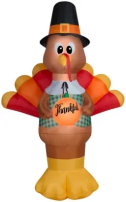 New! Gemmy Airblown Thankful Turkey-Giant