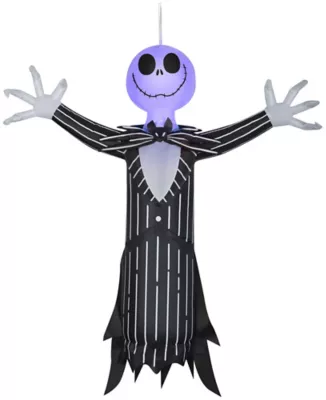 New! Gemmy Airblown Hanging Jack Skellington With Blinking Lights 1 New! Gemmy Airblown Hanging Jack Skellington With Blinking Lights