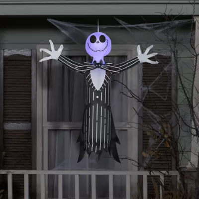 New! Gemmy Airblown Hanging Jack Skellington With Blinking Lights 2 New! Gemmy Airblown Hanging Jack Skellington With Blinking Lights - Image 2