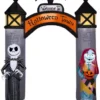 New! Gemmy Airblown NBC Welcome To Halloween Town Archway