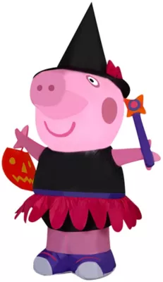 New! Gemmy Airblown Peppa Pig As Witch-Peppa Pig