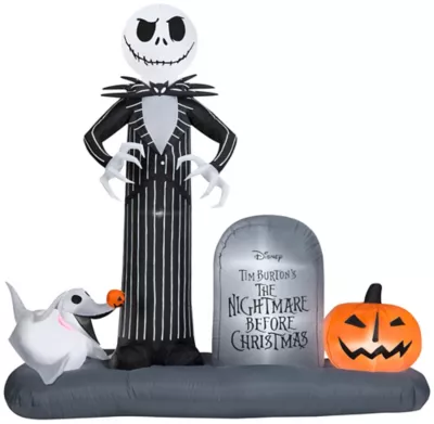 New! Gemmy Airblown Jack Skellington Halloween Town, G-551732
