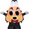 Gemmy Airblown Inflatable Candy Corn Vampire, 3.5 Ft Tall, Orange