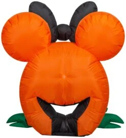 Gemmy Airblown Cutie Minnie Mouse Disney, 3 Ft Tall, Orange -Gemmy 227671 Back