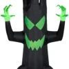 Gemmy Airblown Inflatable Spooky Black Tree With Micro Lights, 7 Ft Tall, Black