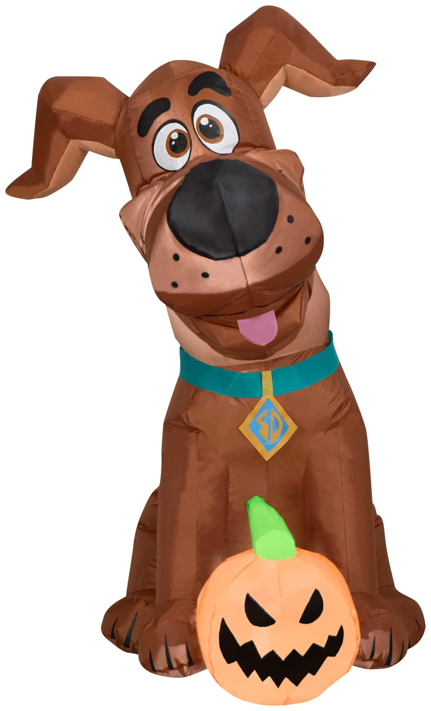 Gemmy Airblown Inflatable SCOOB With Pumpkin, 3.5 Ft Tall, Brown 1 Gemmy Airblown Inflatable SCOOB With Pumpkin, 3.5 Ft Tall, Brown