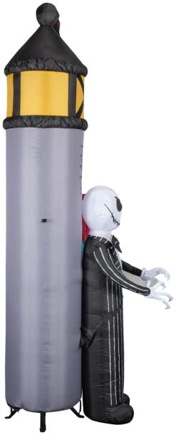 Gemmy Airblown NBC Welcome To Halloween Town Archway Disney, 8.5 Ft Tall, Grey 7 Gemmy Airblown NBC Welcome To Halloween Town Archway Disney, 8.5 Ft Tall, Grey -Gemmy 228588 Right