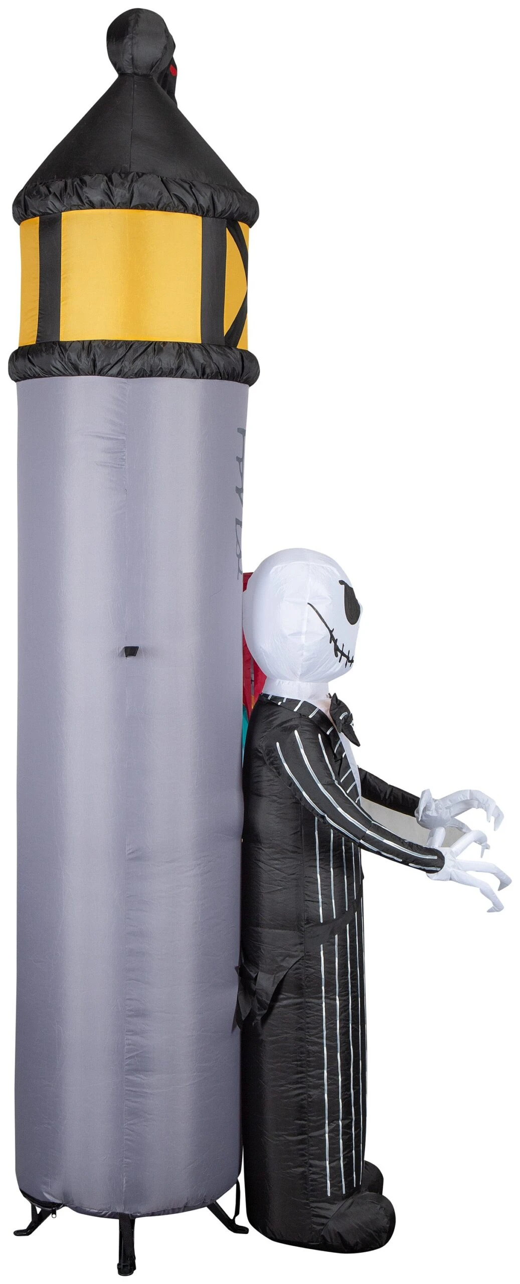 Gemmy Airblown NBC Welcome To Halloween Town Archway Disney, 8.5 Ft Tall, Grey 4 Gemmy Airblown NBC Welcome To Halloween Town Archway Disney, 8.5 Ft Tall, Grey - Image 4