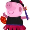 Gemmy Airblown Peppa Pig As Witch Peppa Pig, 4 Ft Tall, Multi