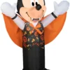 Gemmy Airblown Inflatable Mickey Mouse As Vampire, 3.5 Ft Tall, Black