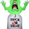 Gemmy Airblown Inflatable Ghostbusters Slimer With Tombstone, 3.5 Ft Tall, Green