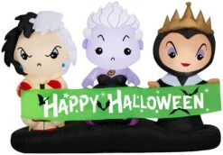 Gemmy Airblown Disney Villians Scene Disney, 4 Ft Tall, Green