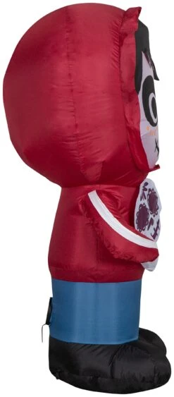Gemmy Airblown Miguel From Coco W/Skull Disney, 3.5 Ft Tall, Red -Gemmy 229460 Right