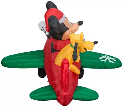 New! Gemmy Animated Airblown-Mickey And Pluto Clubhouse Airplane Scene With Leds-Large Scene-Disney 3 New! Gemmy Animated Airblown-Mickey And Pluto Clubhouse Airplane Scene With Leds-Large Scene-Disney - Image 3