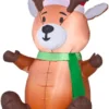 New! Gemmy Airblown-Outdoor Baby Reindeer-Small
