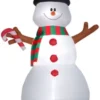 New! Gemmy Animated Airblown-Swiveling Snowman