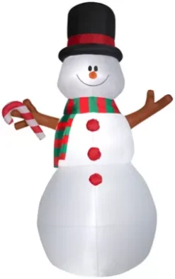 New! Gemmy Animated Airblown-Swiveling Snowman