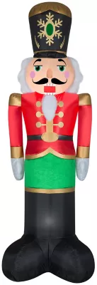 New! Gemmy Airblown-Mixed Media-Luxe Nutcracker