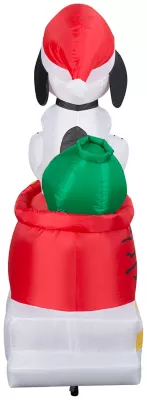 New! Gemmy Airblown-Snoopy In Dog Bowl Sleigh With Woodstocks-Scene-Peanuts 3 New! Gemmy Airblown-Snoopy In Dog Bowl Sleigh With Woodstocks-Scene-Peanuts - Image 3