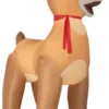 New! Gemmy Airblown-Standing Rudolph With Scarf-Colossal-Rudolph