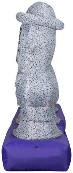 Gemmy Airblown Inflatable Haunted Mansion Scene With Music And Synchronized Light Show, 5.5 Ft Tall, Blue -Gemmy 229853Left scaled