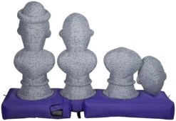 Gemmy Airblown Inflatable Haunted Mansion Scene With Music And Synchronized Light Show, 5.5 Ft Tall, Blue -Gemmy 229853back