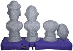 Gemmy Airblown Inflatable Haunted Mansion Scene With Music And Synchronized Light Show, 5.5 Ft Tall, Blue -Gemmy 229853back scaled