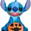 Gemmy Airblown Stitch W/JOL Disney, 3 Ft Tall, Multi