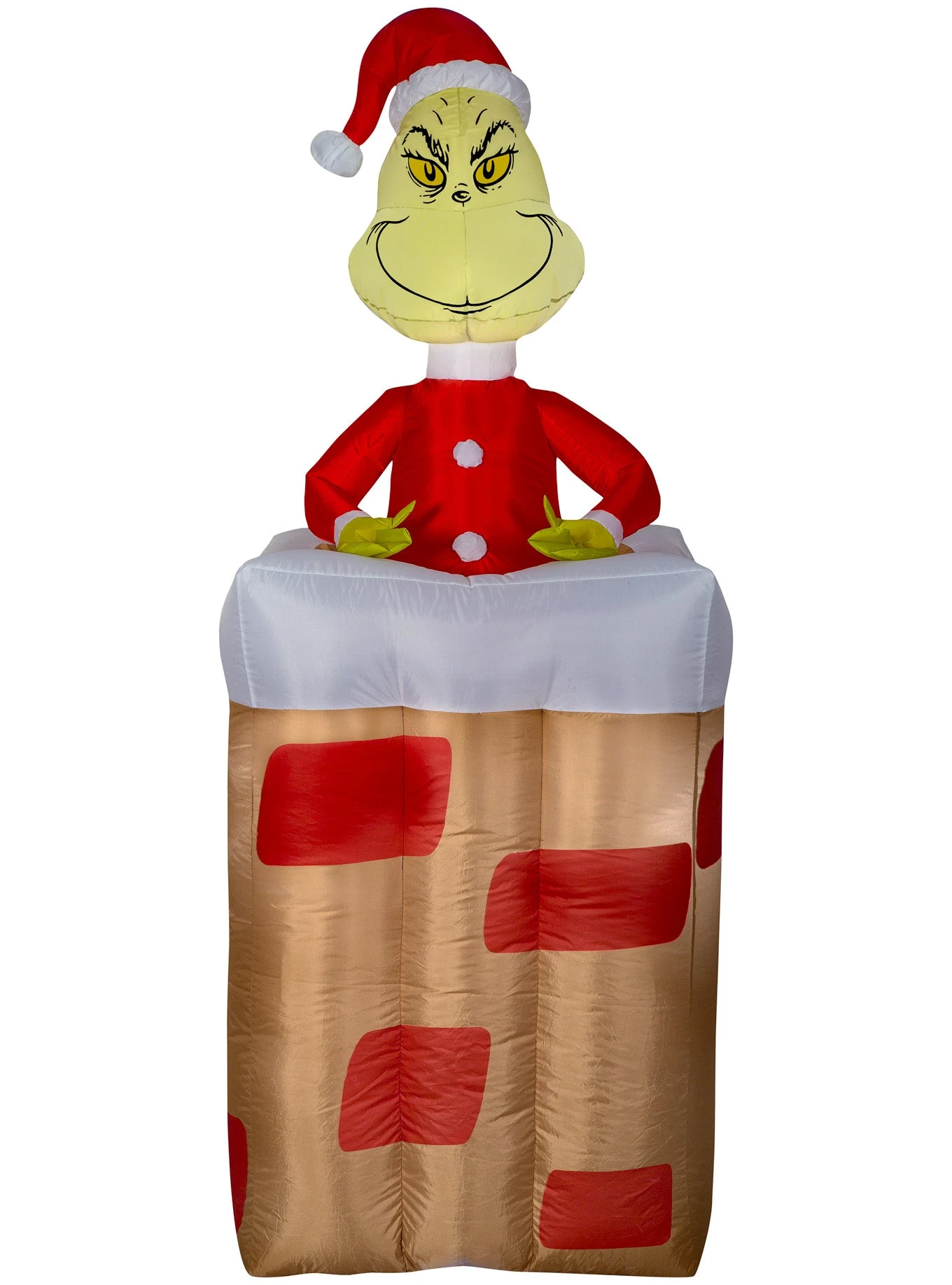 5.5' Animated Airblown Grinch Popping Out Of Chimney Grinch Christmas Inflatable 1 5.5' Animated Airblown Grinch Popping Out Of Chimney Grinch Christmas Inflatable