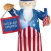 6' Airblown Uncle Sam W/Flag & Banner Spring Inflatable