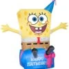 Gemmy 3.5 Ft. Airblown Inflatable Spongebob On Birthday Present Nick