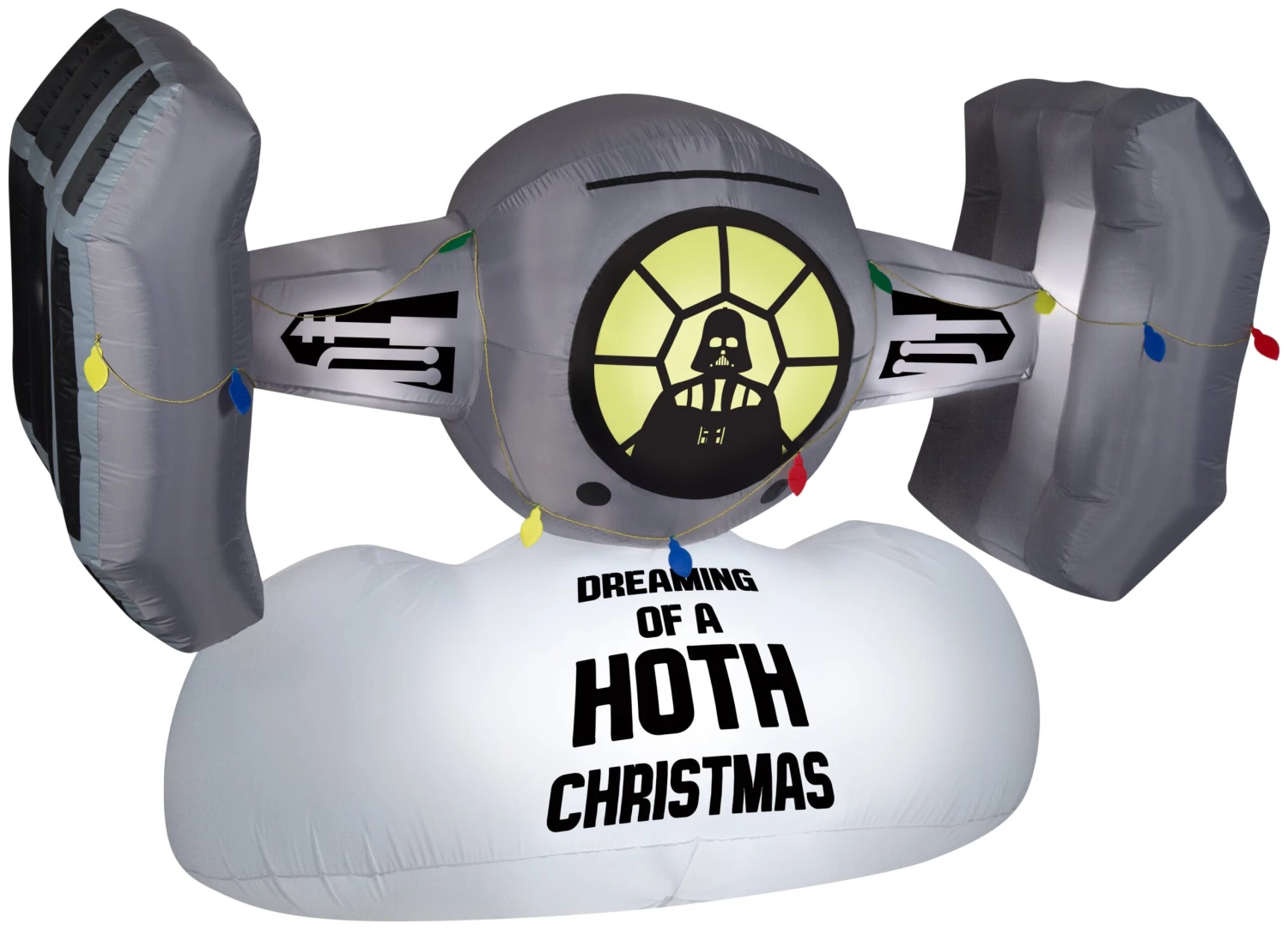 Gemmy Christmas Airblown Inflatable TIE Fighter W/Darth Vader, 6 Ft Tall, Gray 1 Gemmy Christmas Airblown Inflatable TIE Fighter W/Darth Vader, 6 Ft Tall, Gray
