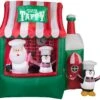 7.25' Animated Airblown North Pole Taffy Stand Christmas Inflatable