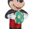 Gemmy Airdorable Airblown Easter Mickey Mouse W/Egg Disney, Black