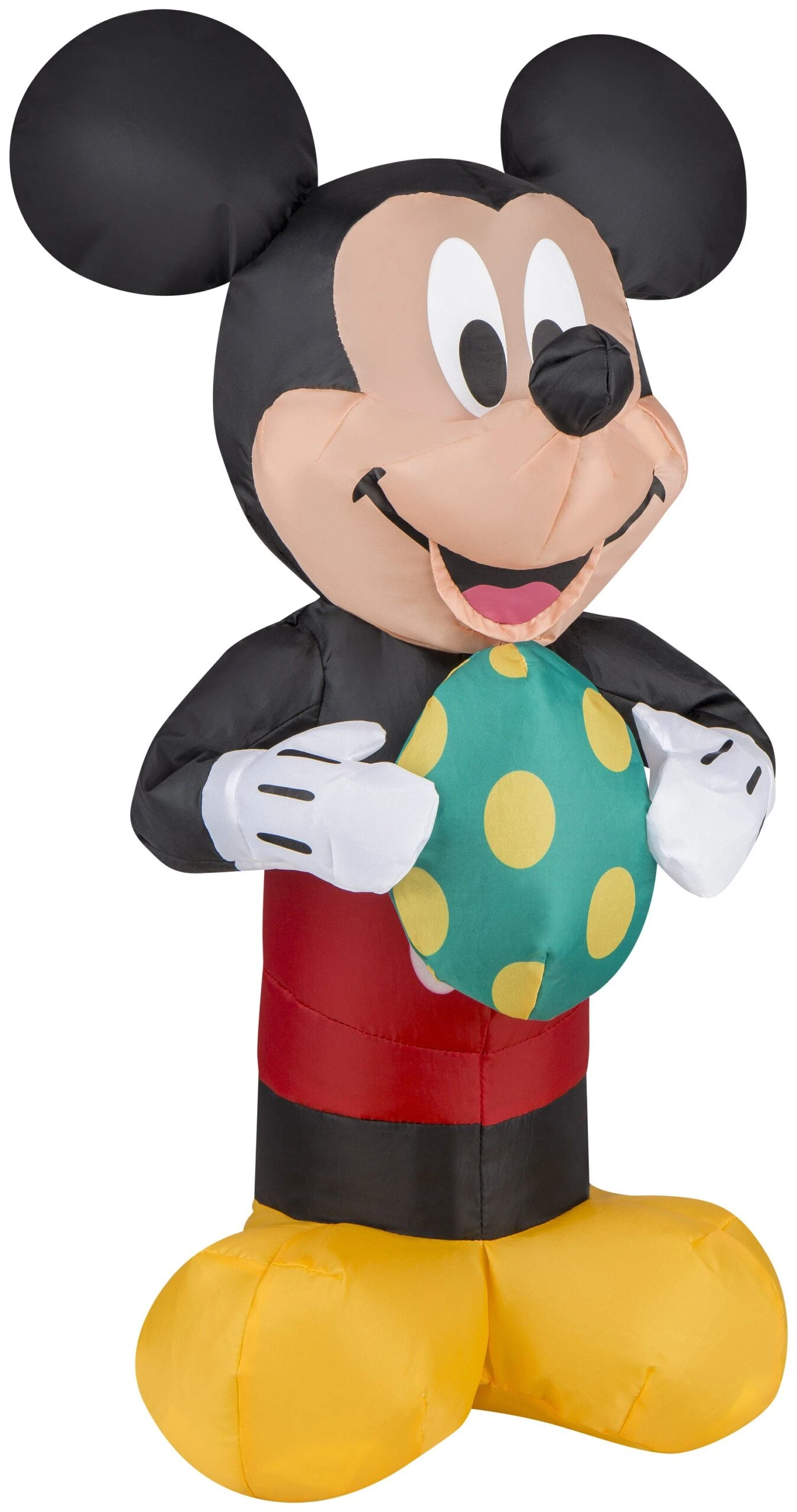 Gemmy Airdorable Airblown Easter Mickey Mouse W/Egg Disney, Black