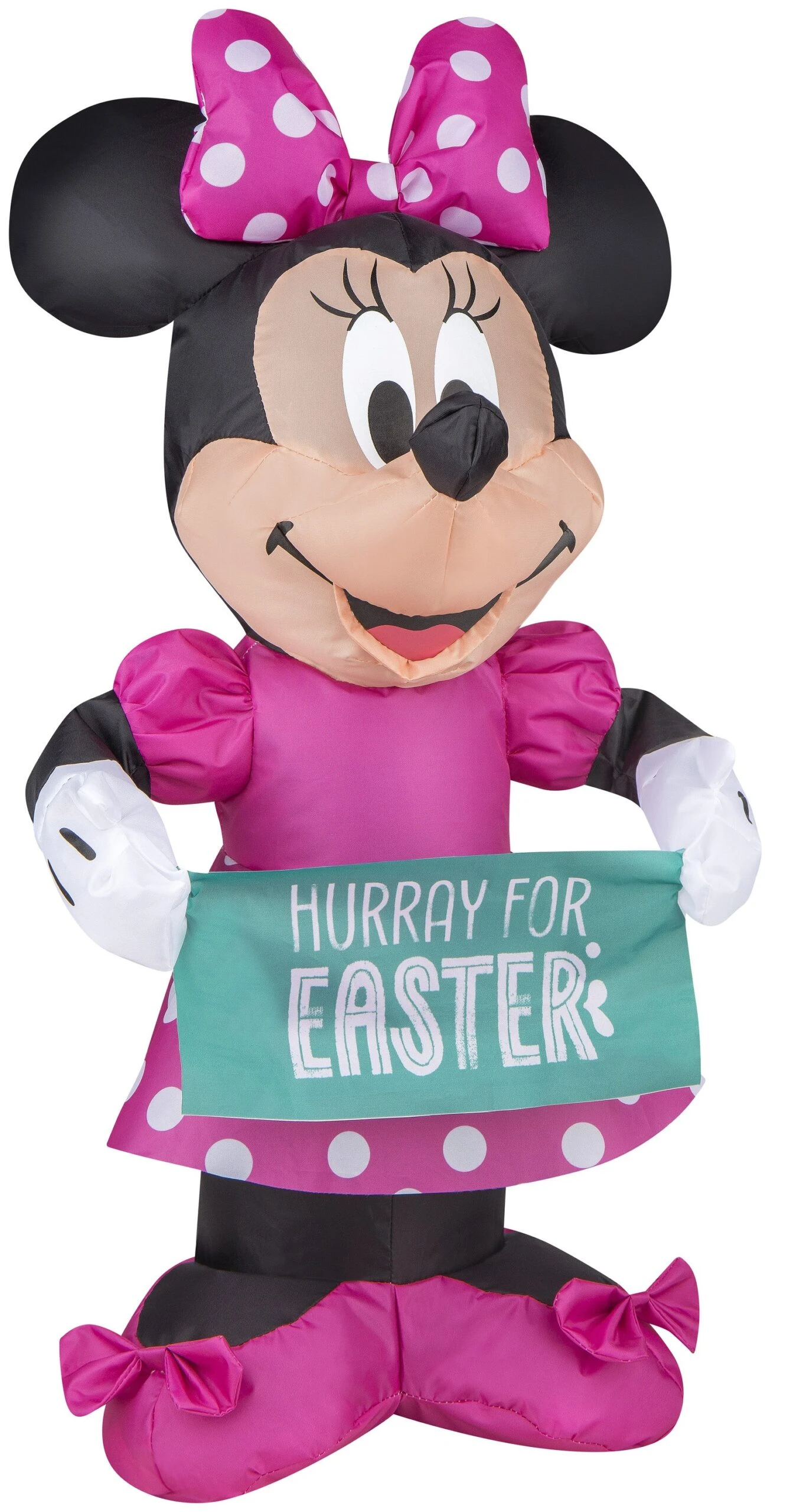 Gemmy Airdorable Airblown Minnie W/Banner Disney, Pink 1 Gemmy Airdorable Airblown Minnie W/Banner Disney, Pink