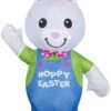 Gemmy Airdorable Airblown Easter Bunny, Multicolored