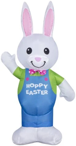 Gemmy Airdorable Airblown Easter Bunny, Multicolored