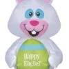 Gemmy Airdorable Airblown Whimsical Easter Bunny, White