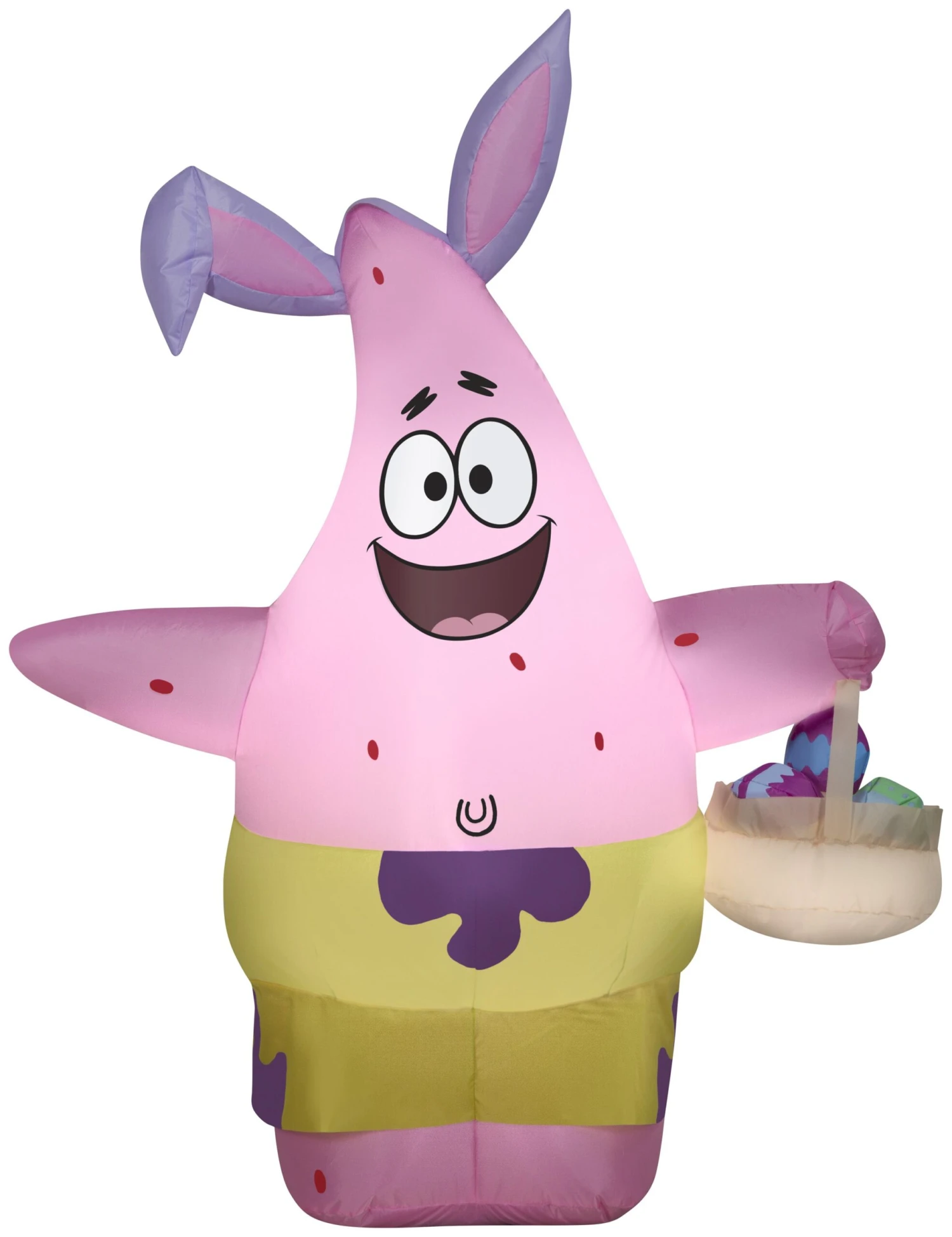 Gemmy 4 Ft Airblown Patrick In Easter Outfit SM, Pink 1 Gemmy 4 Ft Airblown Patrick In Easter Outfit SM, Pink