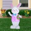 4' Airblown Easter Bunny With Egg Spring Inflatable