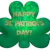 Gemmy 10 Ft Wide Projection Airblown Kaleidoscope St. Patrick's Day Cluster Of Clovers Collection Scene