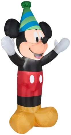 Gemmy 4 Ft Tall Airblown Inflatable Birthday Party Mickey Mouse
