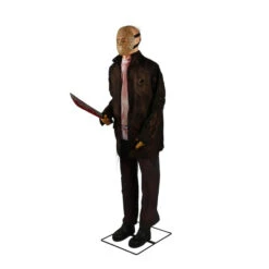 6-ft Animatronic Friday The 13th Jason Voorhees Halloween Prop -Gemmy 48261660