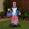 Uncle Sam 6ft Tall Air-blown Independence/Memorial Day Yard Decoration