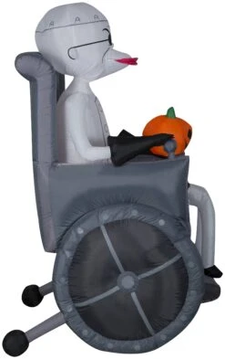 Gemmy Airblown Dr. Finkelstein Disney, 5.5 Ft Tall, Black 6 Gemmy Airblown Dr. Finkelstein Disney, 5.5 Ft Tall, Black -Gemmy 551548 Side