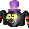 4' Wide Airblown Outdoor Spider W/ Top Hat Halloween Inflatable