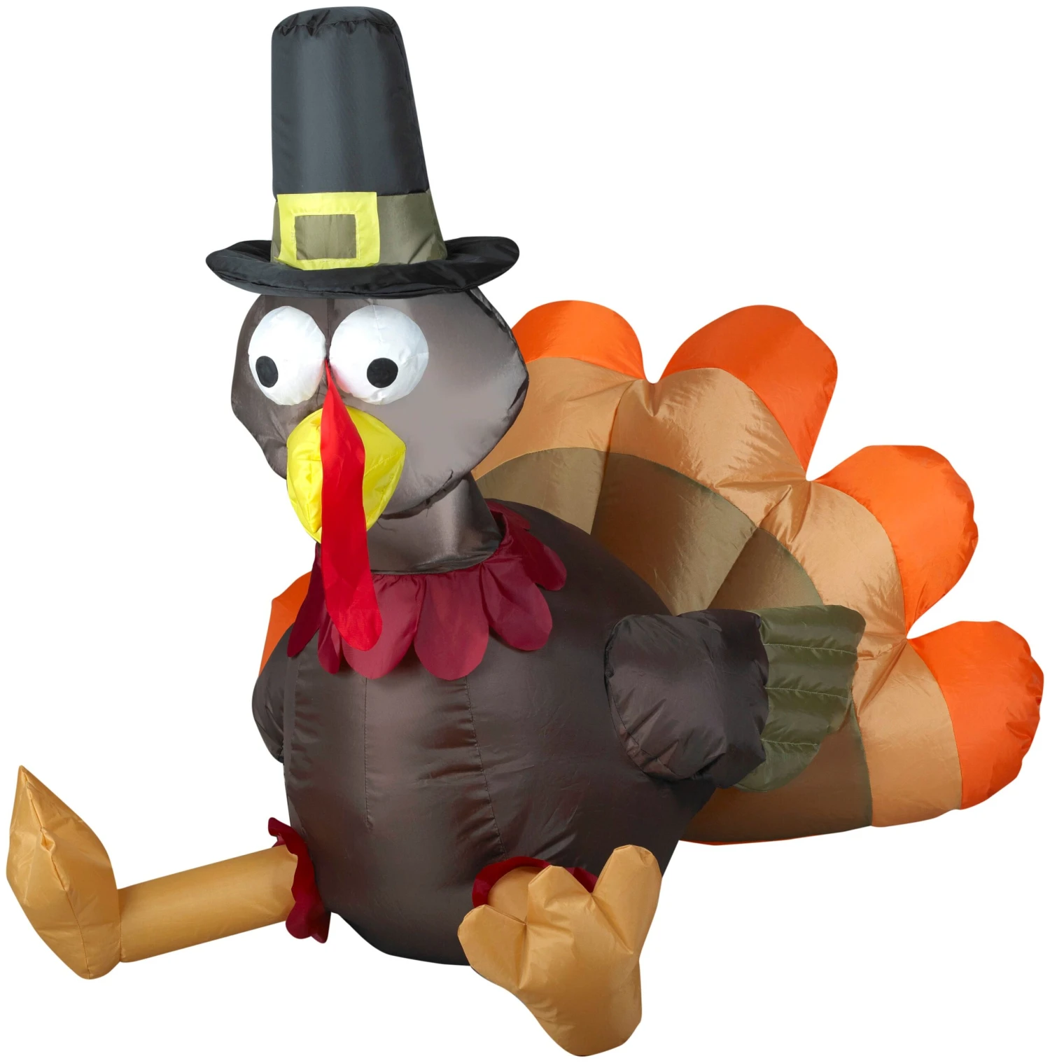 3' Airblown Outdoor Pilgrim Turkey Thanksgiving Inflatable 1 3' Airblown Outdoor Pilgrim Turkey Thanksgiving Inflatable