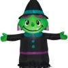 Gemmy Airblown Inflatable Little Witch, 3.5 Ft Tall, Black