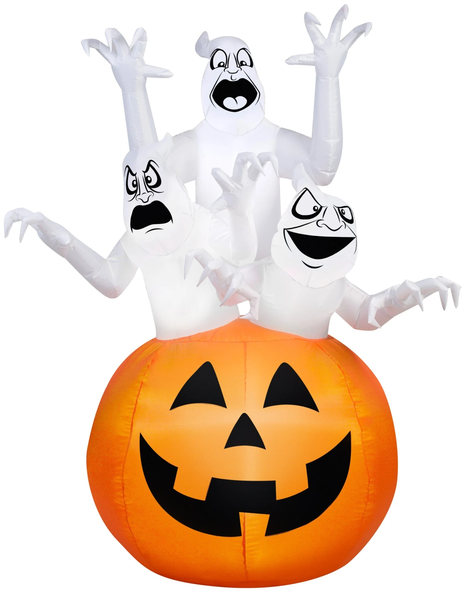 6' Airblown Three Ghosts In Pumpkin Halloween Inflatable 1 6' Airblown Three Ghosts In Pumpkin Halloween Inflatable